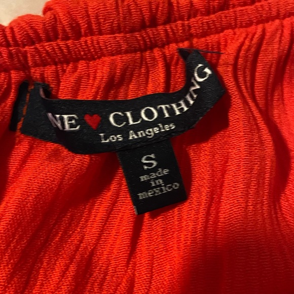 Red Off the Shoulder Top - Picture 2 of 2